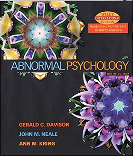 the abnormal psychology by Davison test bank