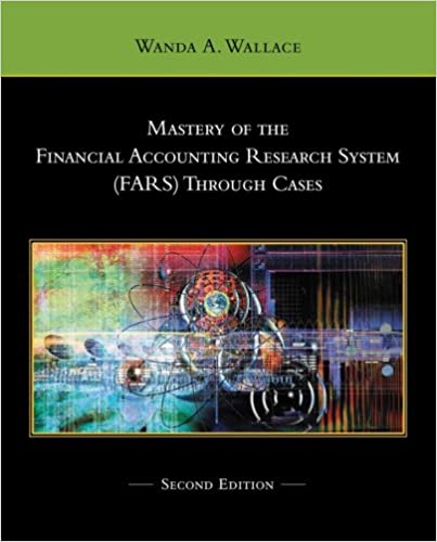 Mastery of the Financial Accounting Research System solutions manual