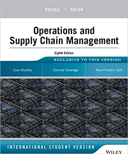 Operations and Supply Chain Management russell test bank