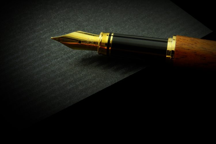 A pen lying on the table