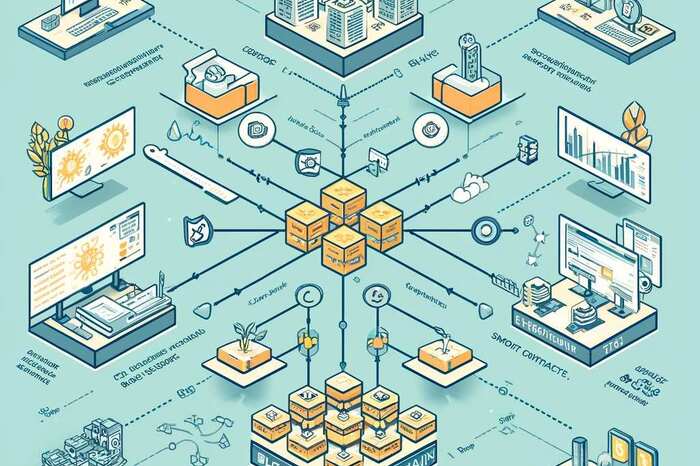 Visual representation of trading and technical analysis in cryptocurrency