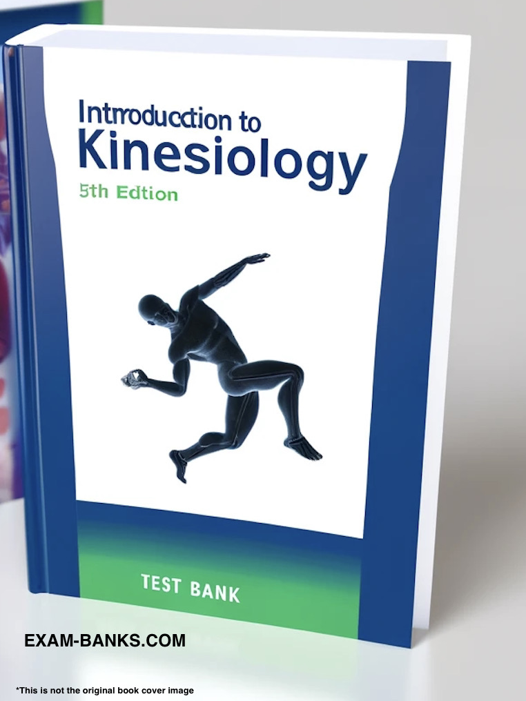 illustrated image of the the test bank accompanying Introduction to Kinesiology, Hoffman, 5e